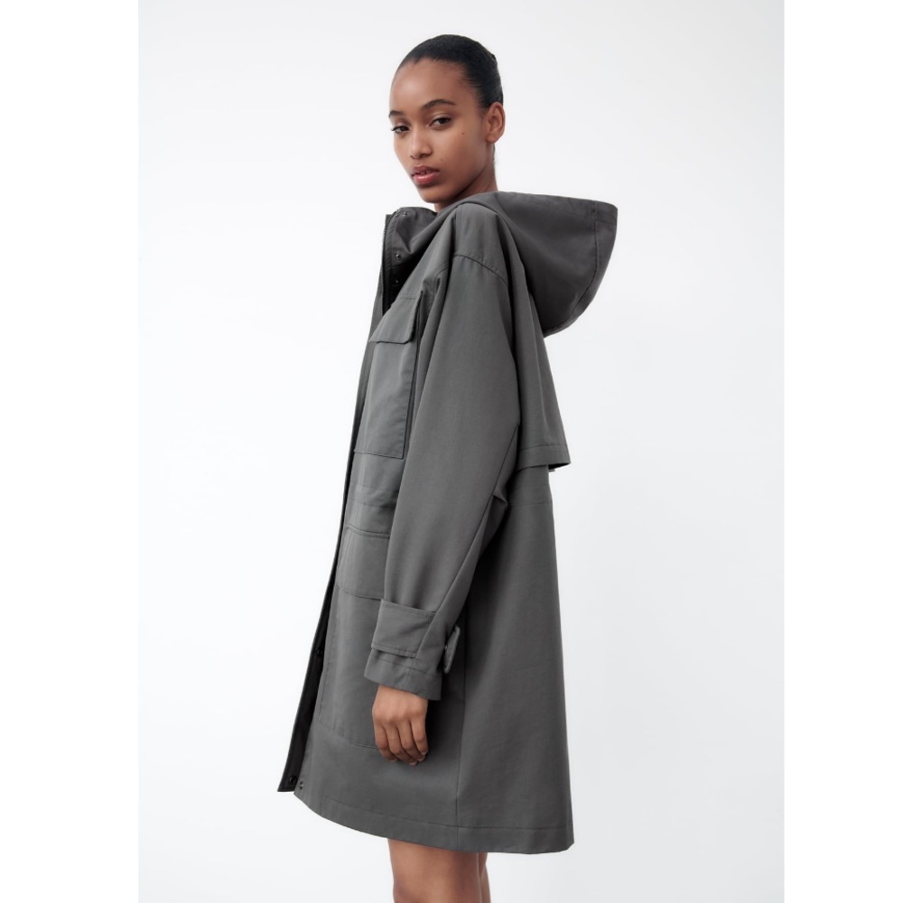 Zara Hooded Pocketed Parka